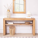 Console Table With Storage Shelf - Antique Natural / Light Natural / Natural by HouseOfZazla