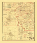Vintage Map of Boyle County, Kentucky 1876