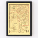 Vintage Map of Boyle County, Kentucky 1876