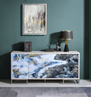 Liam Marble Paint Console Cabinet - Multi by HouseOfZazla