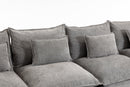 129.8" Width Modular Sectional Sofa with 2 Ottomans