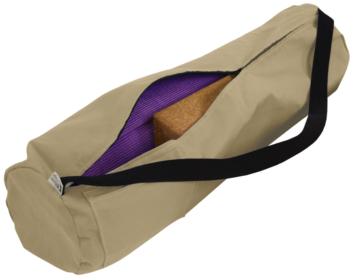 Durable Large Cotton Yoga Mat Bag - CLEARANCE / Pink, photo 7 of 8