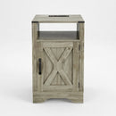 Farmhouse Nightstand, Charging Station & Storage by HouseOfZazla