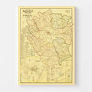 Vintage Map of Madison County, Kentucky 1876