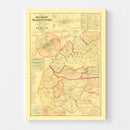 Vintage Map of Marion County, Kentucky 1877