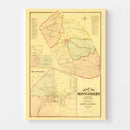 Vintage Map of Montgomery County, Kentucky 1879