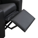 Sally Deluxe Kids Recliner Chair With Cup Holder - Black by HouseOfZazla