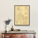 Vintage Map of Gibson County, Tennessee 1877