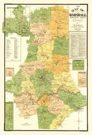 Vintage Map of Marshall County, Tennessee 1899