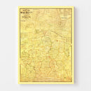 Vintage Map of Maury County, Tennessee 1878