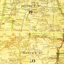 Vintage Map of Maury County, Tennessee 1878