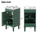18" French Style Bathroom Cabinet with Storage