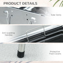 Outsunny Charcoal Grill Stainless Steel Portable Folding BBQ