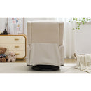 29.5'' Wide Wingback Swivel Rocker Recliner Chair, Glider Rocker Recliner, Rocking Chair Nursery for Living Room Bedroom Apartment,Linen,Beige