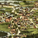 Vintage Map of Bridgton, Maine 1888