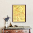 Vintage Map of Scott County, Kentucky 1879
