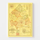 Vintage Map of Scott County, Kentucky 1879