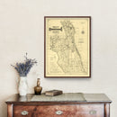 Vintage Map of Brevard County, Florida 1893
