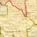 Vintage Map of Rutherford County, Tennessee 1878