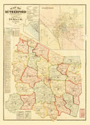 Vintage Map of Rutherford County, Tennessee 1878