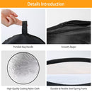 42.5In 5 In 1 Photography Round Light Reflector Collapsible Multi Disc Light Diffuser w/ Storage Bag Translucent Silver Gold White Black 5 Colors Refl