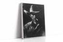 Midnight Cowboy in Charcoal Shadows