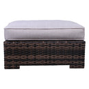 Wide Patio Sectional With Cushions - Brown by Unique Piece Furniture