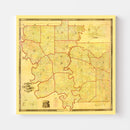 Vintage Map of Greene County, Alabama 1856