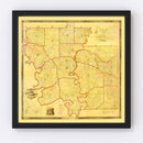 Vintage Map of Greene County, Alabama 1856