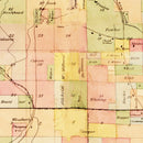 Vintage Map of Coahoma County, Mississippi 1872