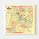 Vintage Map of Jefferson County, Arkansas 1872