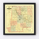 Vintage Map of Jefferson County, Arkansas 1872