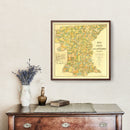 Vintage Map of East Baton Rouge Parish, Louisiana 1895