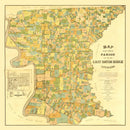 Vintage Map of East Baton Rouge Parish, Louisiana 1895