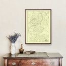 Vintage Map of Carroll Parish, Louisiana 1860