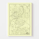 Vintage Map of Carroll Parish, Louisiana 1860