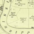 Vintage Map of Carroll Parish, Louisiana 1860