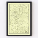 Vintage Map of Carroll Parish, Louisiana 1860