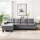 Modern Sectional Sofa Set With L Shape Chaise Lounge And Storage by HouseOfZazla