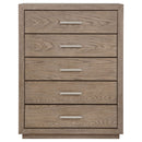 Kenora 5-drawer Bedroom Chest Barley Brown