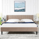 Aspen - Vertical Tufted Modern Headboard Platform Bed Set by HouseOfZazla
