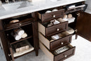 James Martin Brittany 60" Double Bathroom Vanity, Burnished Mahogany