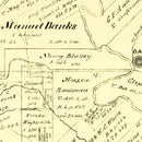 Vintage Map of Bastrop County, Texas 1879