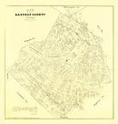 Vintage Map of Bastrop County, Texas 1879