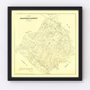 Vintage Map of Bastrop County, Texas 1879