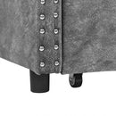 Upholstered Tufted Daybed With 2 Drawers, Waved Arms by HouseOfZazla