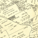 Vintage Map of Bee County, Texas 1879