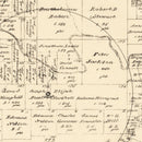 Vintage Map of Blanco County, Texas 1879