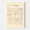 Vintage Map of Borden County, Texas 1892