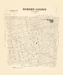 Vintage Map of Borden County, Texas 1892